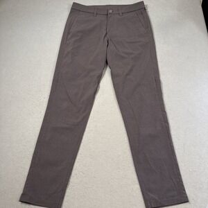 PANTS GOLF Lululemon Men's 31X30 ABCSlim LM5AF5S 5 Pocket Chinos GRAY